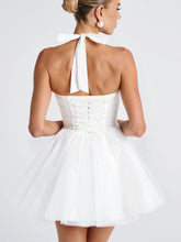 Sweet Halter Corset A-line Homecoming Dress